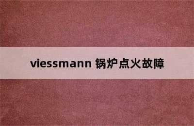 viessmann 锅炉点火故障